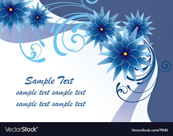 Floral border vector image