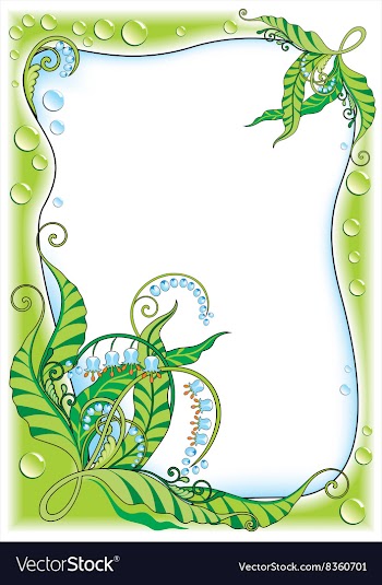 Floral Border vector image
