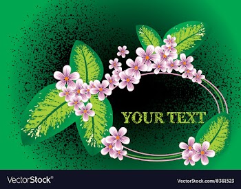 Floral Border vector image