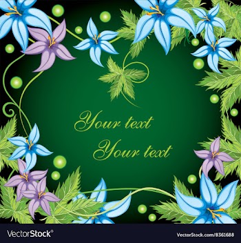 Floral Border vector image