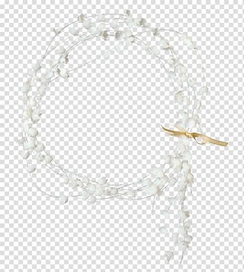 Floral border, White frame Wreath, Fancy garland transparent background PNG clipart
