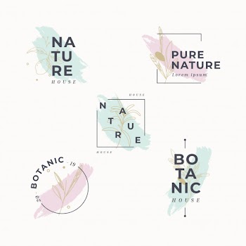 Floral botanic frame Free Vector