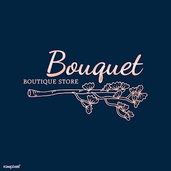 Floral boutique logo design | Free stock vector - 591879