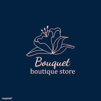 Floral boutique logo design | Free stock vector - 591893