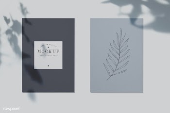 Floral card mockup illustration | Free stock psd mockup - 556107