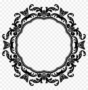 Floral Circle Border Png Image - Black Circle Border Png