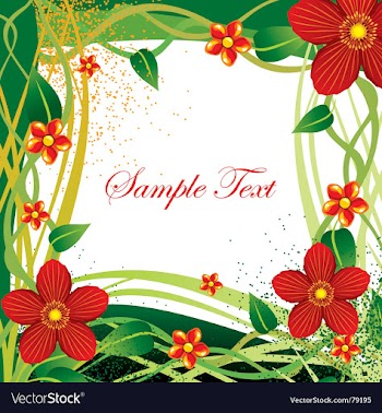 Floral cluster vector image