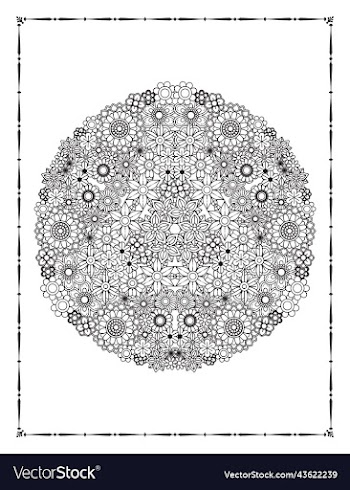 floral coloring book page kdp