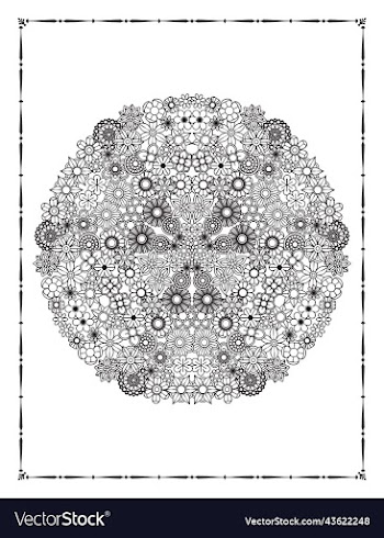 floral coloring book page kdp