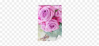 Floral Composition With A Pink Peony And Roses In A - Garden Roses