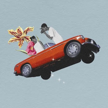 Floral convertible car clipart, retro | Free Photo - rawpixel