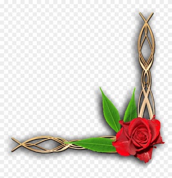 Floral Corner Border Png - Flower Corner Border Png