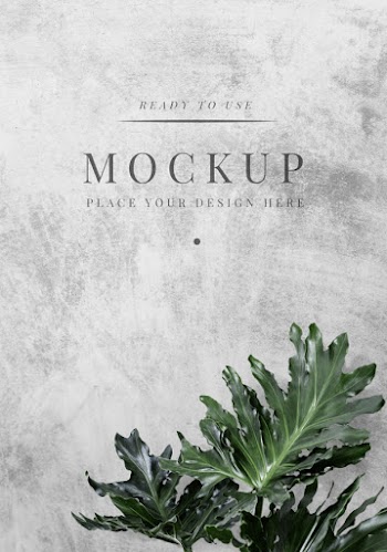 Floral cover mockup Free Psd