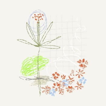 Floral crayon sticker, abstract hand | Free Vector - rawpixel