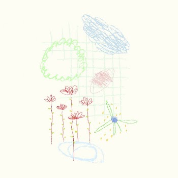 Floral crayon sticker, abstract hand | Free Vector - rawpixel