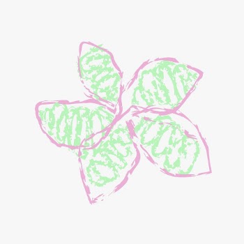 Floral crayon sticker, abstract hand | Free Vector - rawpixel
