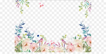 Floral decorative frame 