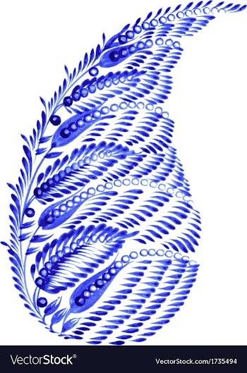 Floral decorative ornament vector image