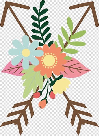 Floral design Arrow Flower, Color bouquet arrow transparent background PNG clipart