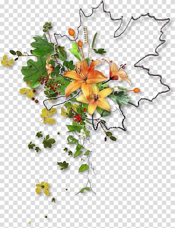Floral design Autumn Cut flowers Leaf, autumn transparent background PNG clipart