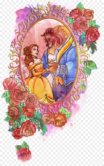 Floral design Belle DeviantArt Disney Princess - beauty posters decorative 