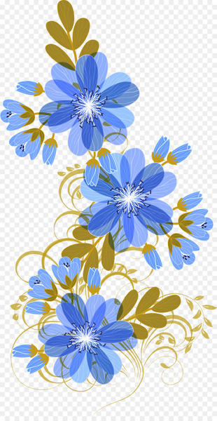 Floral design Blue Flower - Fresh blue flowers 