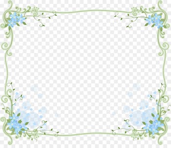 Floral design Blue Picture Frames Flower Clip art - flower 