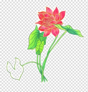 Floral design Chinese painting Ink wash painting, Color ink lotus transparent background PNG clipart