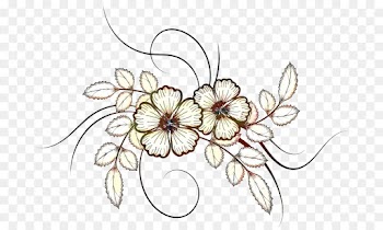 Floral Design, Cut Flowers, Art, Leaf, Line Art PNG