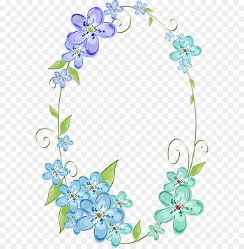 Floral design Cut flowers Email Petal - forget me not frame 