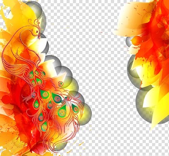 Floral design Designer Red, Colorful technology background transparent background PNG clipart