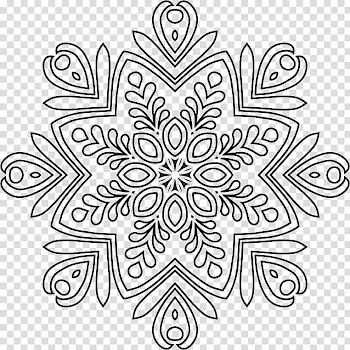 Floral design Drawing Abstract art, Silhouette transparent background PNG clipart