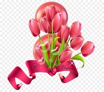 Floral design Easter lily Tulip Flower Clip art - Red tulips 