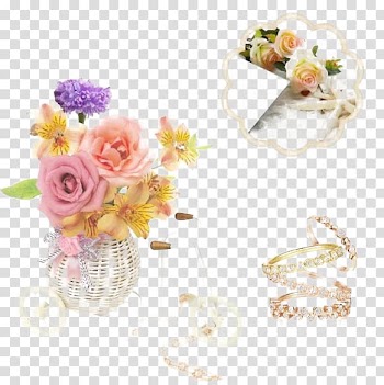 Floral design Flower bouquet Cut flowers Artificial flower, Flower Jewelry, flowers illustration transparent background PNG clipart