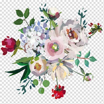Floral design Flower bouquet Cut flowers Watercolor painting, flower transparent background PNG clipart