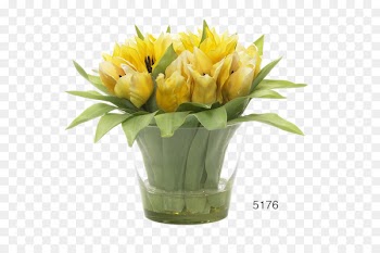 Floral design Flower bouquet Glass Artificial flower - Yellow lily flower glass decoration software installed 