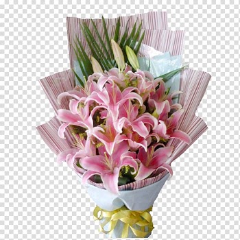Floral design Flower bouquet Lilium Vase, A bouquet of flowers transparent background PNG clipart
