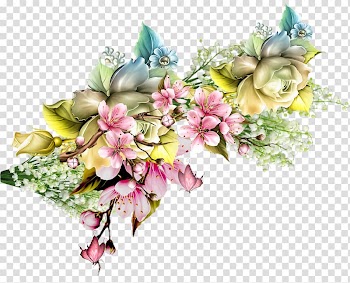 Floral design Flower bouquet Painting Art, flower transparent background PNG clipart