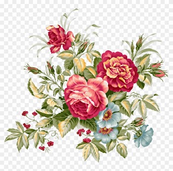Floral Design Flower Bouquet Vintage Clothing Clip - Flower Vintage Png