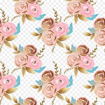 Floral design Flower Fundal - Gold foil pull paint flowers PNG Free Background 