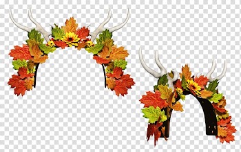 Floral design , Flower headband transparent background PNG clipart