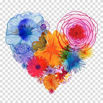 Floral design Flower Heart, flower transparent background PNG clipart