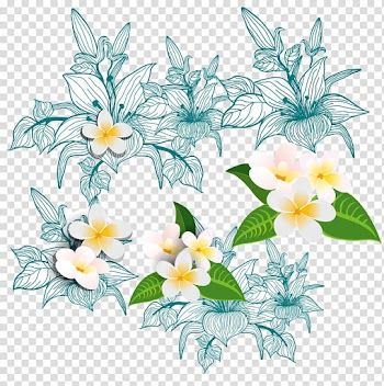 Floral design Flower Icon, Goose yellow flowers and leaves transparent background PNG clipart