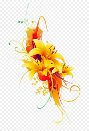 Floral Design, Flower, Lily, Orange, Yellow PNG