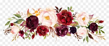 Floral Design Flower Marsala Wine Clip Art - Flores Para Convite Marsala