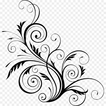 Floral Design, Flower, Stock Photography, Ornament, Blackandwhite PNG