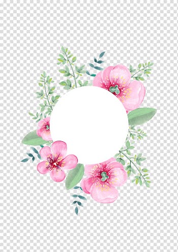 Floral design Flower Wedding invitation Garland Wreath, Hand-painted garlands, white and pink floral transparent background PNG clipart