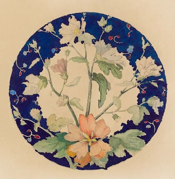 Floral design for a plate | Free Photo - rawpixel
