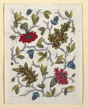 Floral design for printed textile | Free Photo - rawpixel