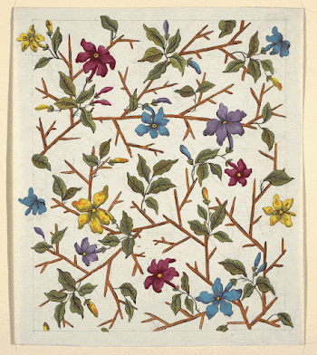 Floral design for printed textiles | Free Photo - rawpixel